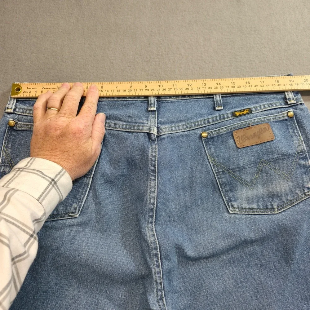 Wrangler George Strait Cowboy Cut 13MGSHD Denim Blue Jeans Size 40x34(38X33.5)‎